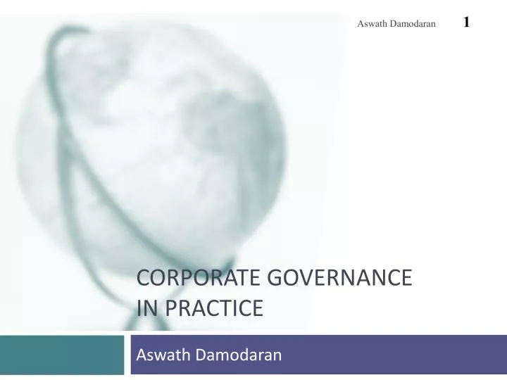 corporate governance in practice