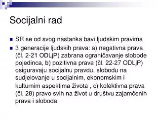 socijalni rad