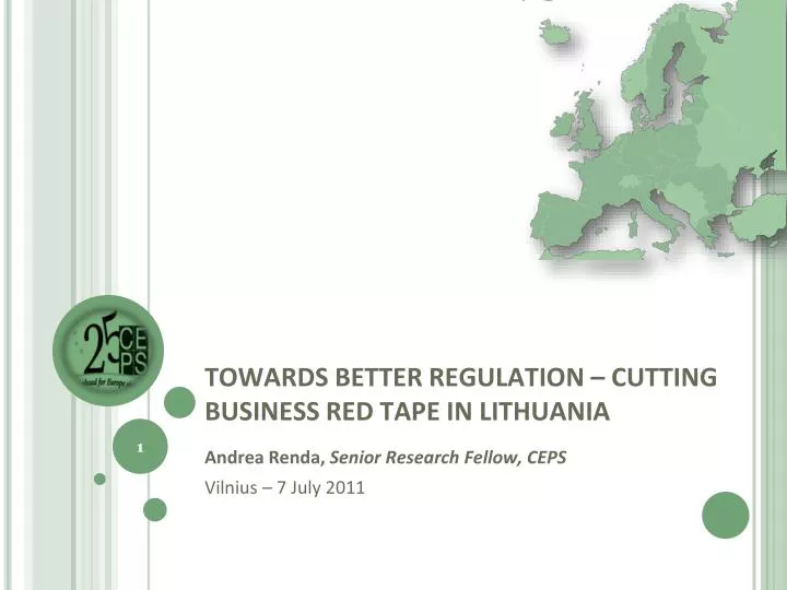 towards better regulation cutting business red tape in lithuania
