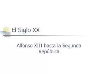 el siglo xx