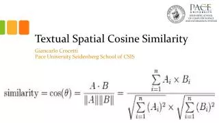 Textual Spatial Cosine Similarity