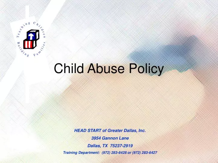 child abuse policy