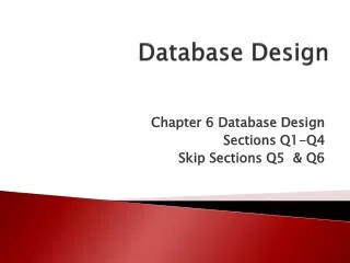 database design