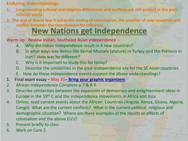 new nations get independence