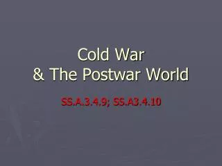 cold war the postwar world