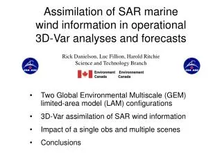 Assimilation of SAR marine wind information in operational 3D-Var analyses and forecasts