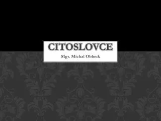 citoslovce