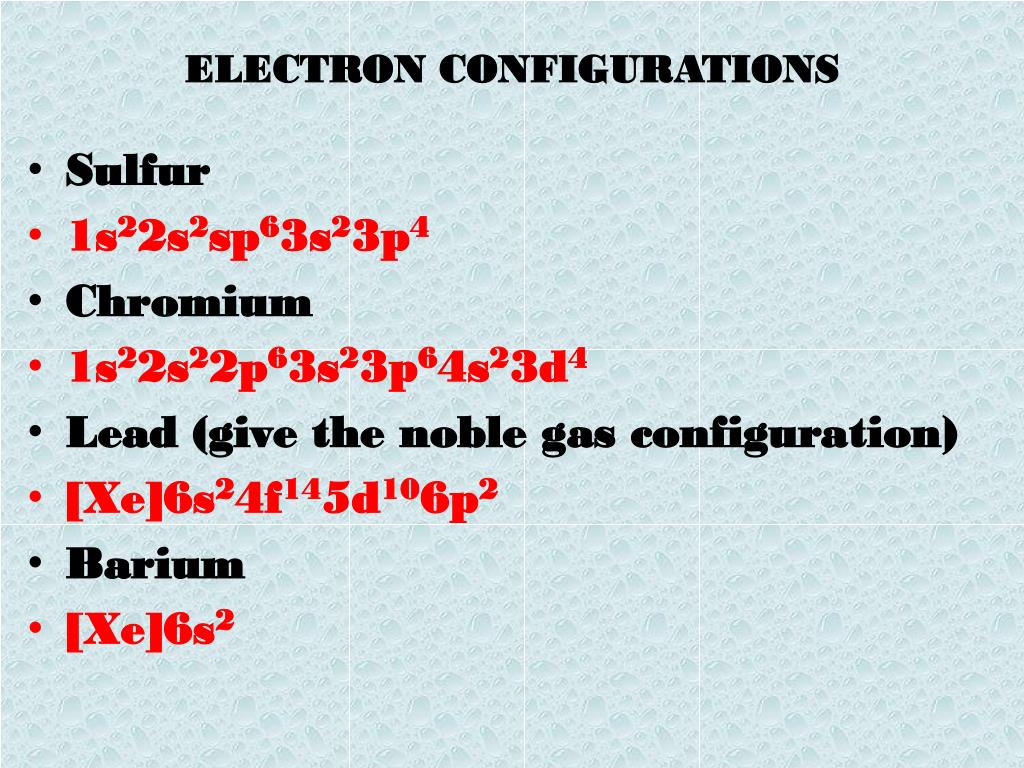PPT - ELECTRON CONFIGURATIONS PowerPoint Presentation, free download ...