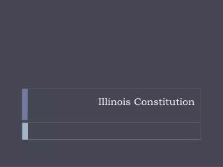 Illinois Constitution