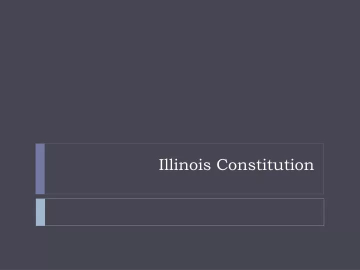 illinois constitution