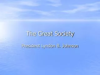 the great society