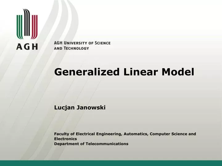 generalized linear model