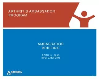 ARTHRITIS AMBASSADOR PROGRAM