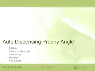 Auto Dispensing Prophy Angle