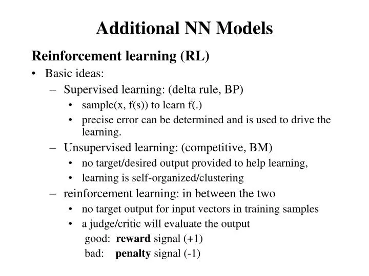 additional nn models
