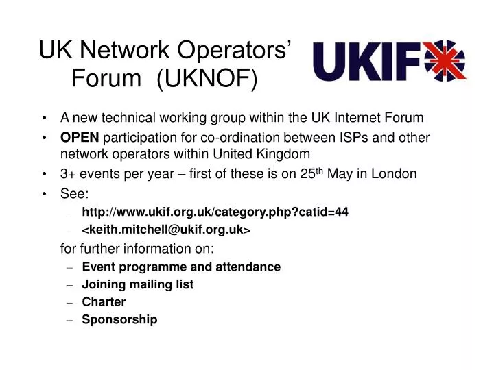 uk network operators forum uknof