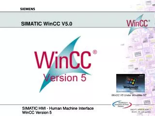 SIMATIC WinCC V5.0
