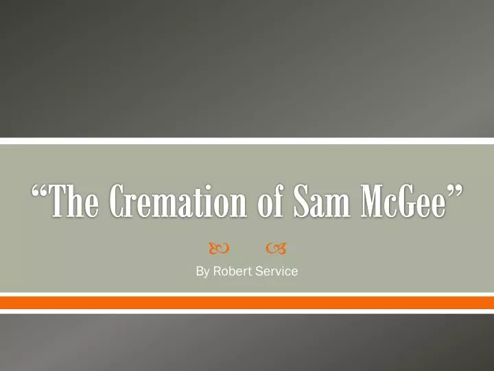 the cremation of sam mcgee