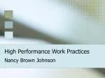 High Performance Work Practices - slide 1