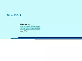 direct3d 9