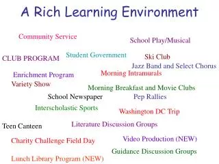 A Rich Learning Environment