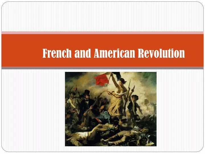 french and american revolution
