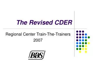 The Revised CDER