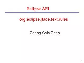 Eclipse API