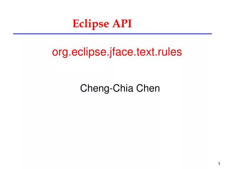 eclipse api