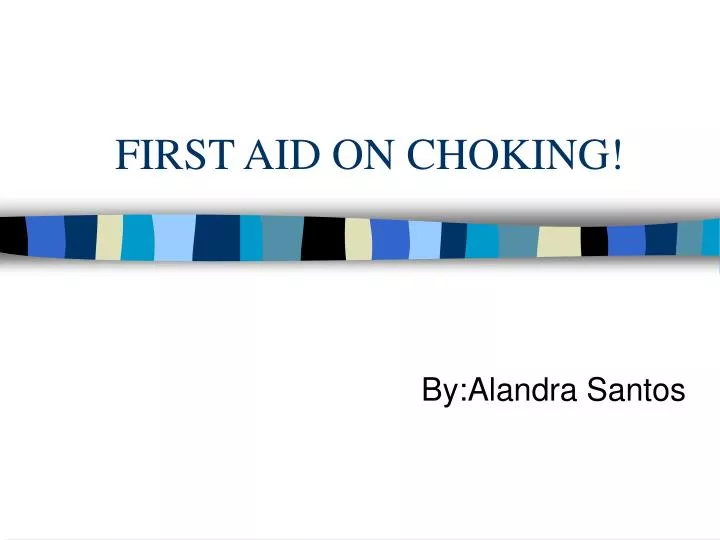 first aid on choking