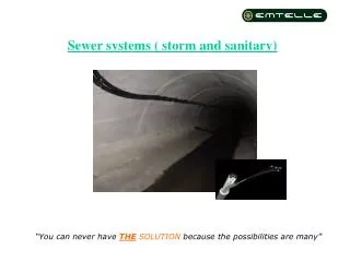 Sewer systems ( storm and sanitary)