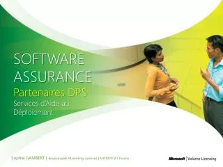 software assurance p artenaires dps services d aide au d ploiement