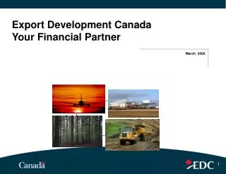 Export Development Canada Your Financial Partner
