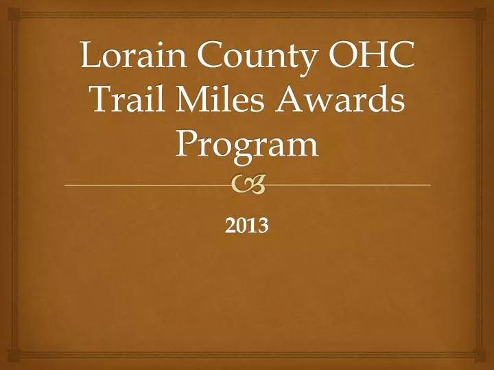 lorain county ohc trail miles awards program