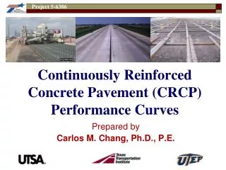 Continuously Reinforced Concrete Pavement (CRCP) Performance Curves