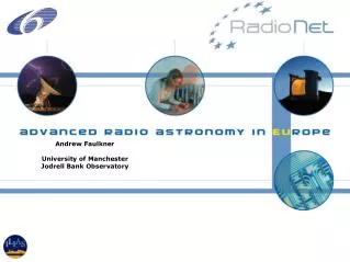 Andrew Faulkner University of Manchester Jodrell Bank Observatory