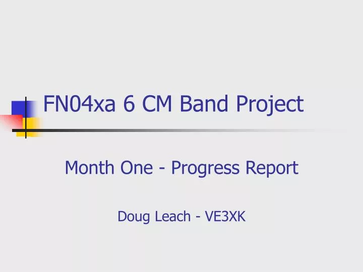 fn04xa 6 cm band project