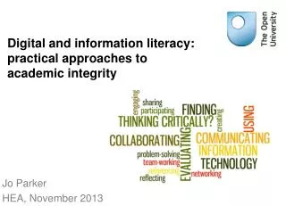 Digital and information literacy: practical approaches to academic integrity