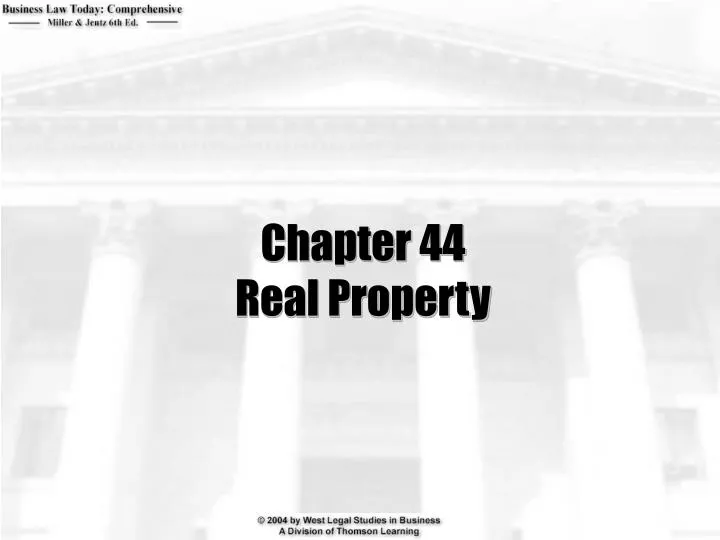 chapter 44 real property