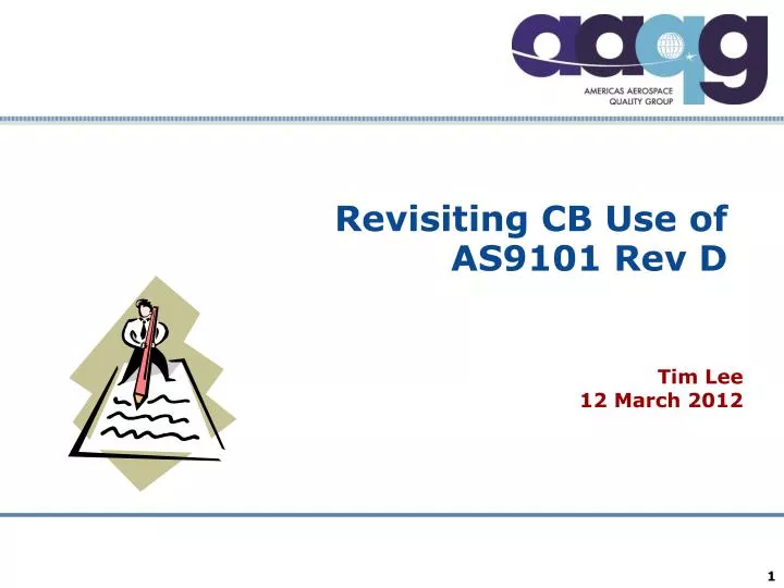 revisiting cb use of as9101 rev d