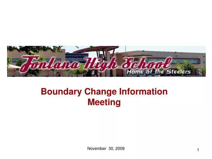 boundary change information meeting