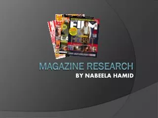 Magazine research