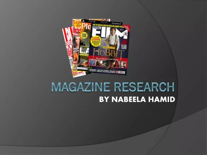 magazine research