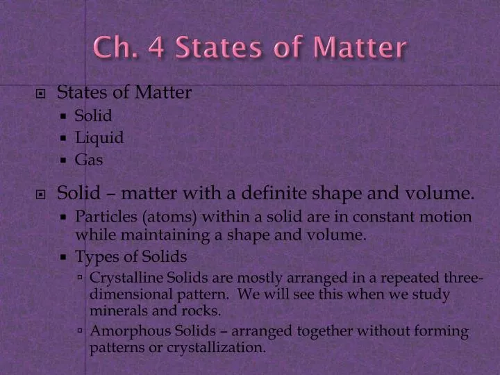 ch 4 states of matter