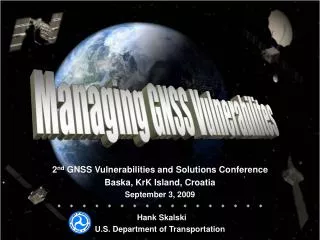 Managing GNSS Vulnerabilites