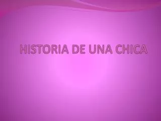 historia de una chica