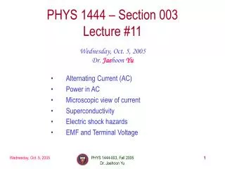 phys 1444 section 003 lecture 11