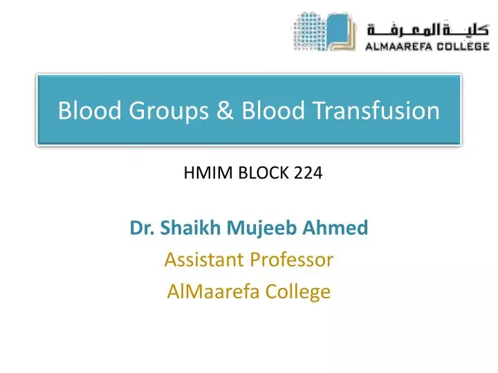 blood groups blood transfusion