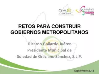 retos para construir gobiernos metropolitanos