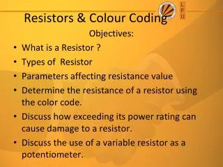 Resistors &amp; Colour Coding